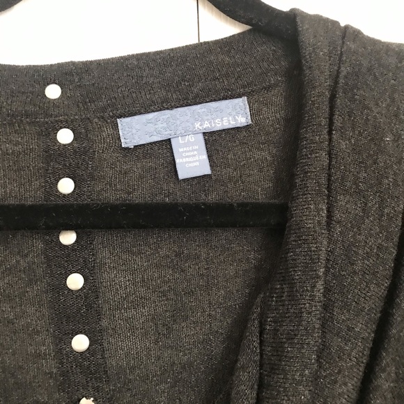 Grey Cowl Neck Sweater Size Large - Picture 4 of 4